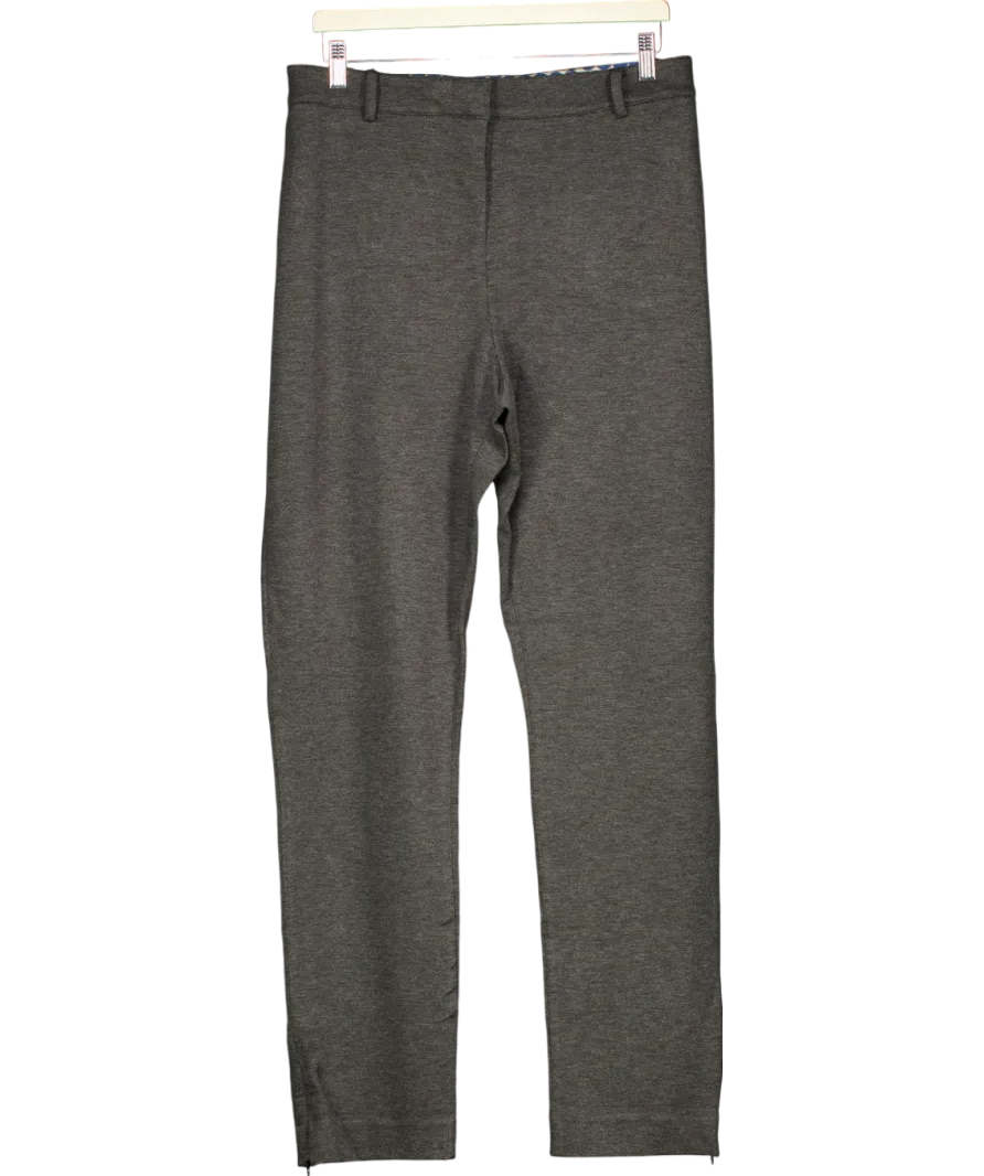 Boden Grey Zip Hem Stretch Trousers UK 22