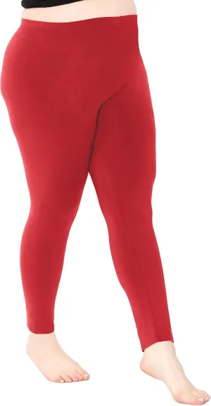 Oh So Soft Women's Plus Size Knee Length and Full Length Leggings | X-Large - 7X