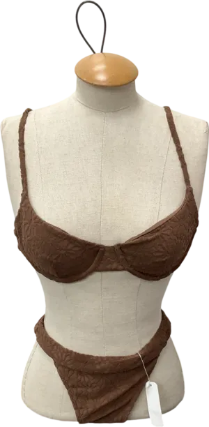 somerfield swim Brown Capri Bikini set UK S
